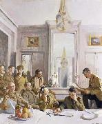 Some Members of the Allied Press Camp,with their Pres Officers William Orpen